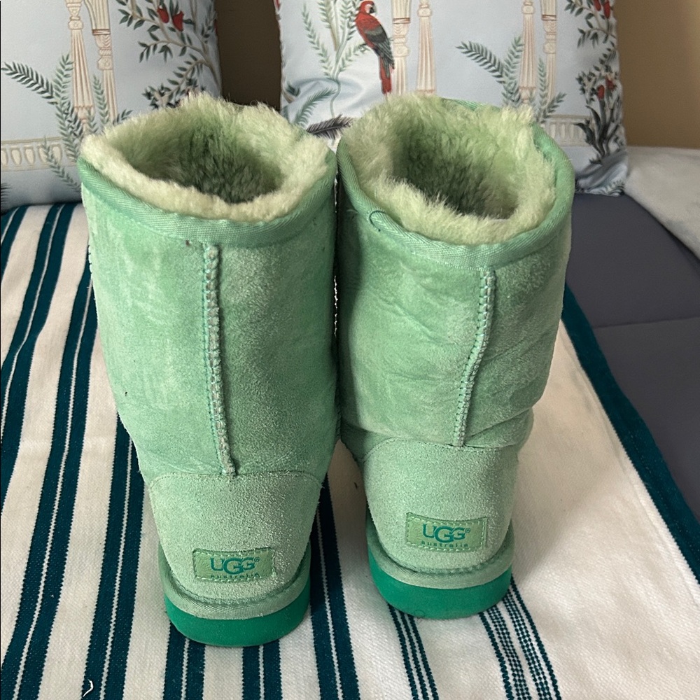 UGG Mint Green Shearling Boots